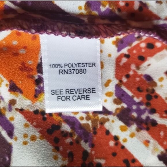 Cato Chevron Multicolor Hi Lo Top, Size XS - Picture 11 of 12